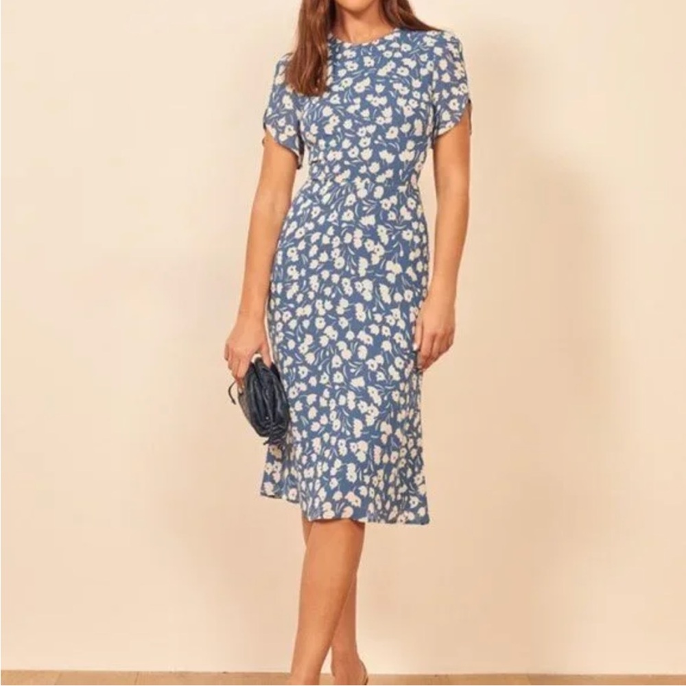 Reformation Blue Floral Print Dress 💙